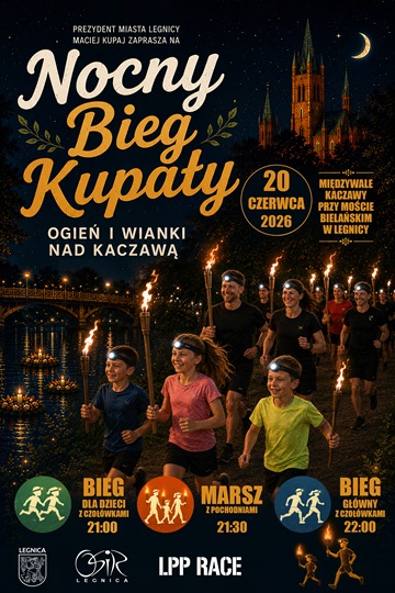 Nocny bieg Kupały - Legnica