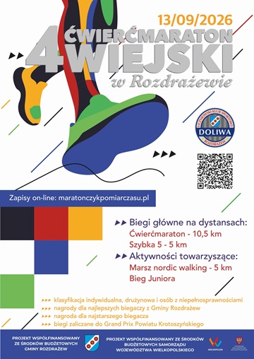 Ćwierćmaraton Wiejski w Rozdrażewie