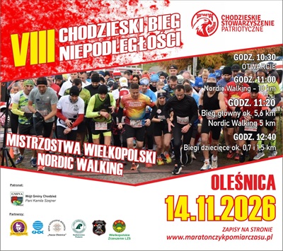 VIII Chodzieski Bieg Niepodległości 2026