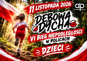 Dębowa Dycha — VI Bieg Niepodległości w Policach, biegi dzieci, 11 listopada 2026